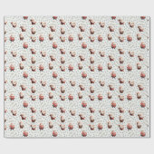 Football Santa op Ivoorkust Cadeaupapier (Vlak)