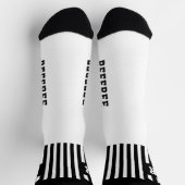 Football Scheidsrechter Zwart en Wit Gestreepte So Sokken (Top)