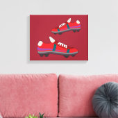 Football Schoenen Canvas Afdruk (Insitu (Woonkamer))