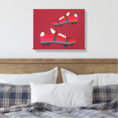 Football Schoenen Canvas Afdruk (Insitu (Slaapkamer))