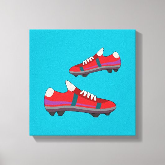 Football Schoenen Canvas Afdruk (Voorkant)