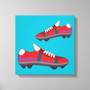 Football Schoenen Canvas Afdruk
