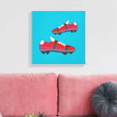 Football Schoenen Canvas Afdruk (Insitu (Woonkamer))