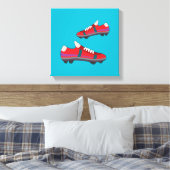 Football Schoenen Canvas Afdruk (Insitu (Slaapkamer))
