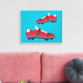 Football Schoenen Canvas Afdruk (Insitu (Woonkamer))
