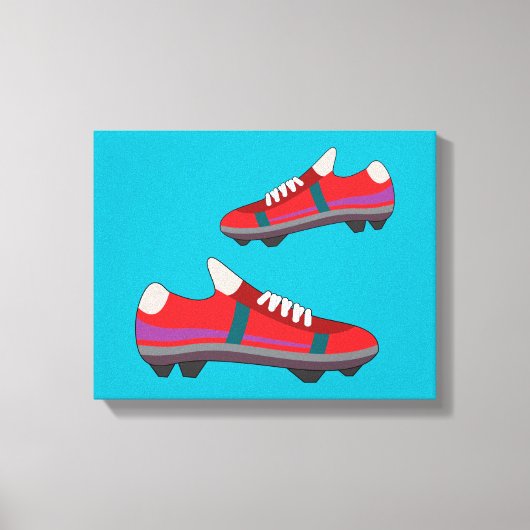 Football Schoenen Canvas Afdruk (Voorkant)
