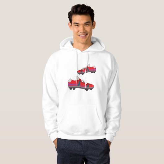 Football Schoenen Mannen Hoodie (Voorkant volledig)