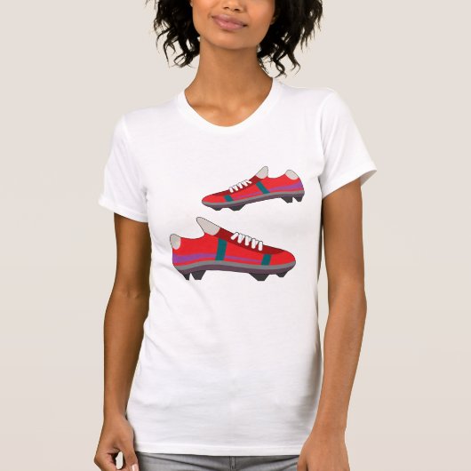 Football Schoenen Vrouwen T-shirt (Voorkant)