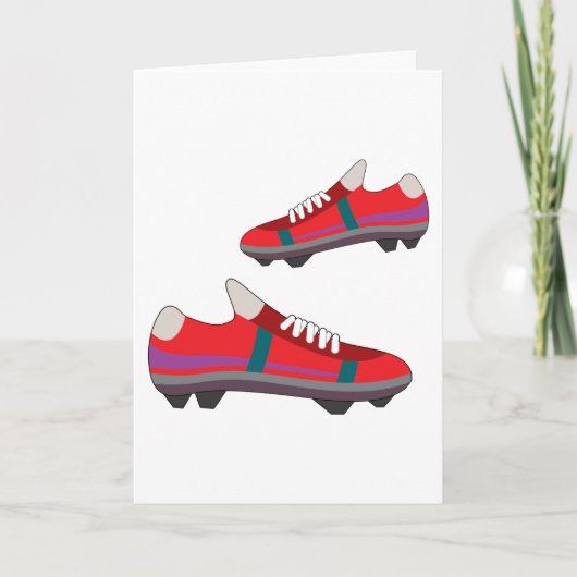 Football Schoenen Wenskaarten Kaart (Voorkant)