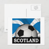 Football Schotland Briefkaart (Voorkant / Achterkant)