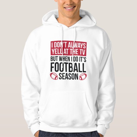 Football Seizoen Hoodie (Voorkant)