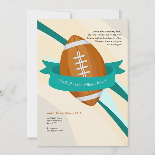 Football Seizoen Kaart (Voorkant)