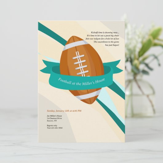 Football Seizoen Kaart (Staand voorkant)