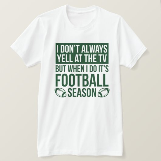 Football Seizoen T-shirt (Design voorkant)