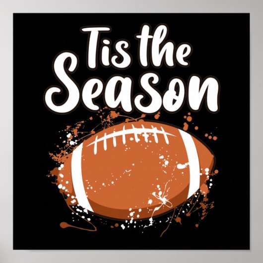 Football Seizoensafspeelbal Spaardag Poster (Voorkant)