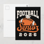 Football Senior Class of 2026 Graduating  Briefkaart (Voorkant / Achterkant)