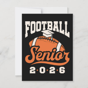 Football Senior Klas van 2026 Afstuderend Briefkaart