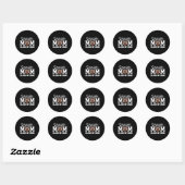 Football Senior Mom Cl Of 2026 Graduate Senior Mam Ronde Sticker (Vel)
