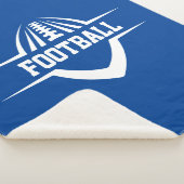 Football Sherpa Fleece Blanket Deken (3/4)