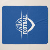 Football Sherpa Fleece Blanket Deken (Voorkant (horizontaal))