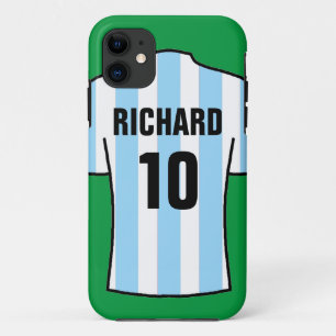 Football Shirt in Light Blue Hoesje-Mate iPhone Ca Case-Mate iPhone Case