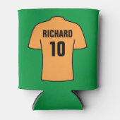 Football Shirt in Oranje Koelbox Blikjeskoeler (Voorkant)