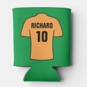 Football Shirt in Oranje Koelbox Blikjeskoeler (Achterkant)