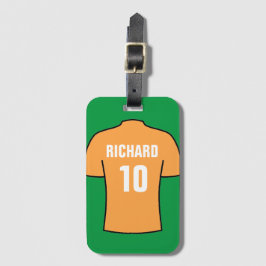 Football Shirt in oud goud Bagagelabel