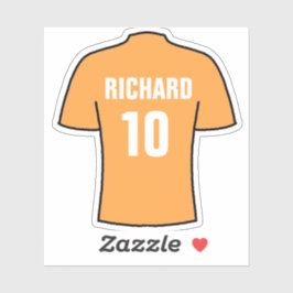 Football shirt in oud goud. sticker