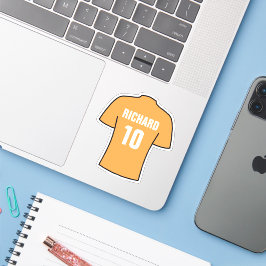 Football shirt in oud goud. sticker