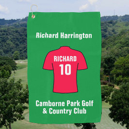 Football Shirt in rood Golfhanddoek