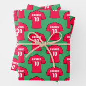 Football Shirt in rood Inpakpapier Vel (In situ)