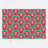 Football Shirt in rood Inpakpapier Vel (Voorkant)