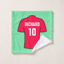 Football Shirt in rood Washandje