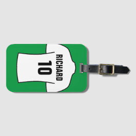 Football Shirt in wit Bagagelabel