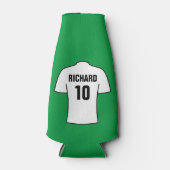 Football Shirt in wit Flesjeskoeler (Voorkant)