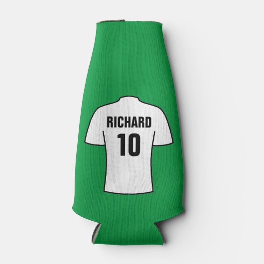 Football Shirt in wit Flesjeskoeler (Voorkant)