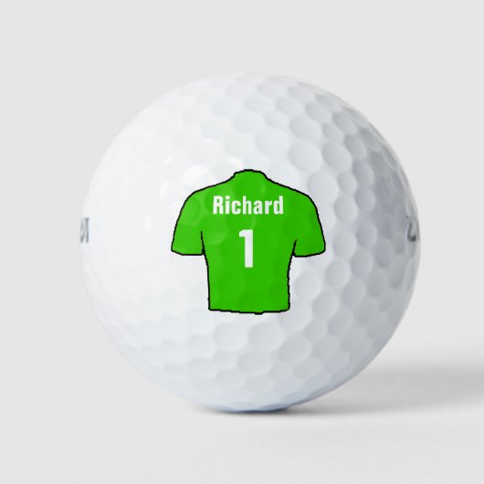 Football Shirt Ontwerp op Football ventilator Golfballen (Voorkant)