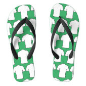 Football Shirten Design in White Teenslippers (Voetbed)