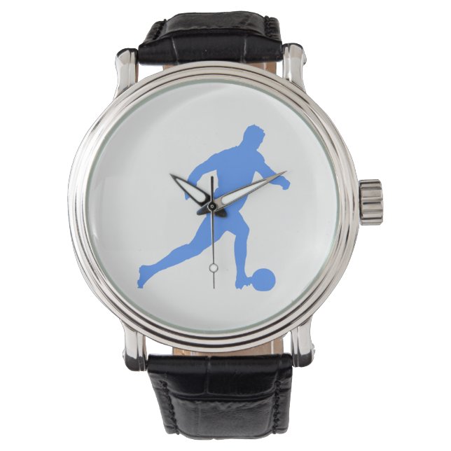 Football Silhouette Horloge (Voorkant)