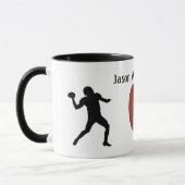 Football Silhouetted Players and Ball personalize Mok (Links)