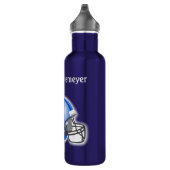 Football Silhouetted Spelers en Bal personaliseren Waterfles (Rechts)