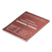 Football Silver Party Favor Chocolade Wrappers Notitieblok (Linkerzijde)