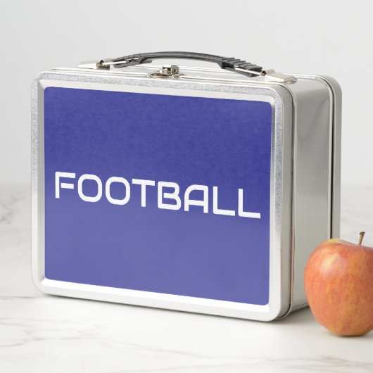 FOOTBALL Slanke witte tekst op Athletic Deep Blue (In situ)