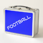FOOTBALL Slanke witte tekst Royal Blue achtergrond (Voorkant)
