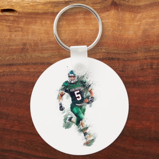 Football Sleutelhanger (Achterkant)