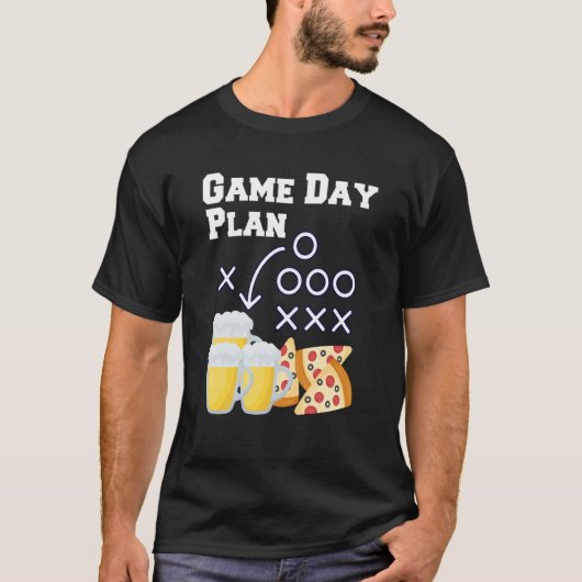 Football Snacks-game-plan T-shirt (Voorkant)