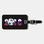 FOOTBALL SOCCER 2018 BAGAGELABEL (Voorkant horizontaal)
