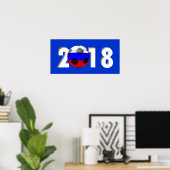FOOTBALL SOCCER 2018 POSTER (Thuiskantoor)