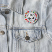 FOOTBALL SOCCER 2018 RONDE BUTTON 5,7 CM (In situ)